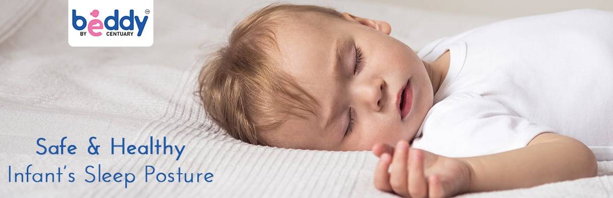 Which is a safe and healthy sleep posture for infants