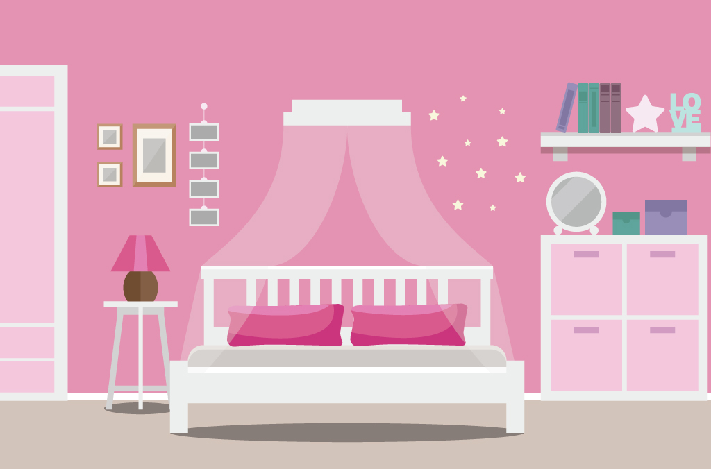 A girl's bedroom colour with a comfortable kid mattress | Centuary Mattress